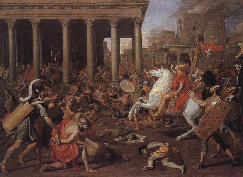 Nicolas Poussin Destruction of the temple of Ferusalem by Titus oil painting image